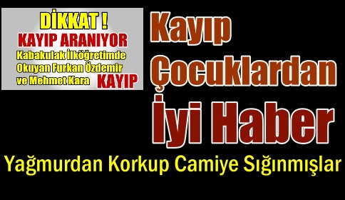 Kayıp Çocuklar Bulundu