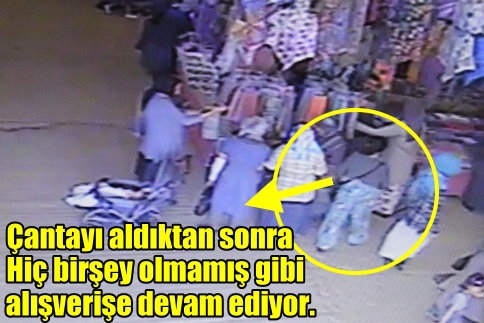 Hırsızlık Yapan Kadın Kameraya Böyle Yakalandı