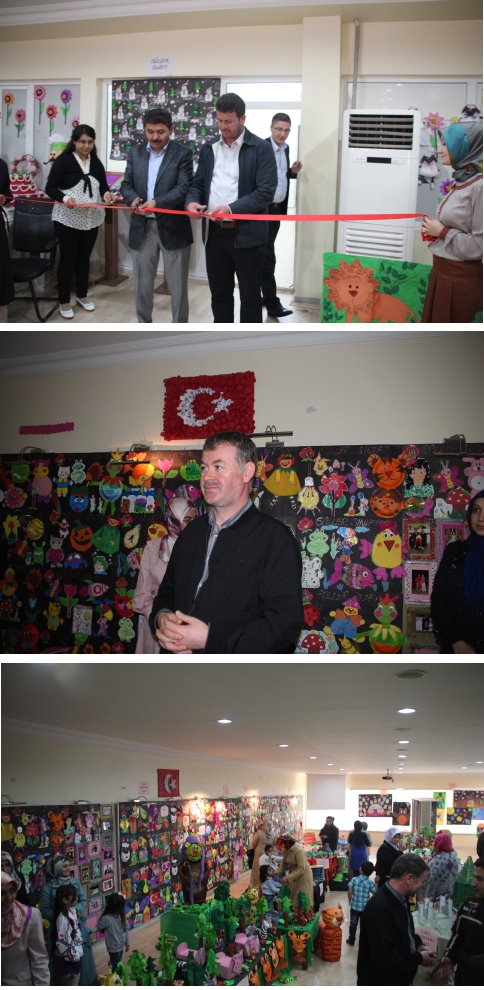 Gülistan çocuk yuvası sergisi törenle açıldı