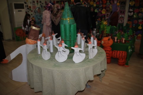 Gülistan çocuk yuvası sergisi törenle açıldı