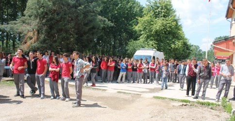 Okulda Yangın Tatbikatı Gerşekleştirildi!