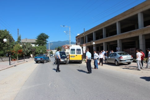 Pazaryeri Önünde Trafik Kazası
