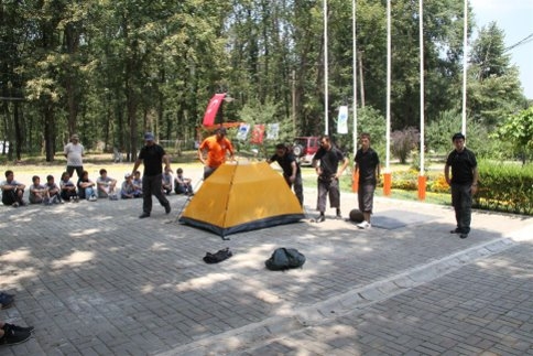 Gençler Kampa Ulaştı