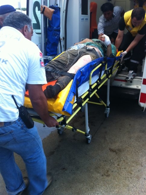 Bacağını Sondaj Makinesine Kaptırdı