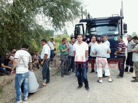 Sürücüler Greve Başladı