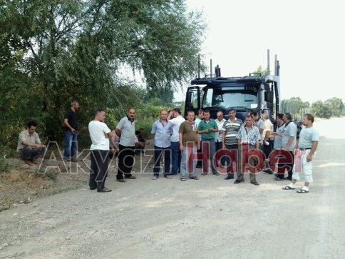 Sürücüler Greve Başladı