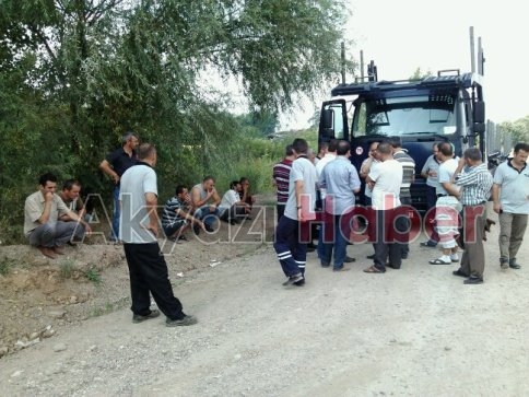 Sürücüler Greve Başladı