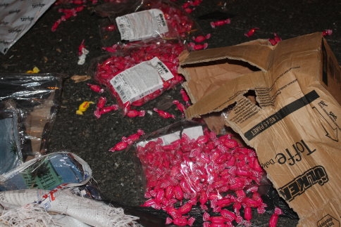 İki Tırın Karştığı Kazada Maddi Hasar Meydana Geldi