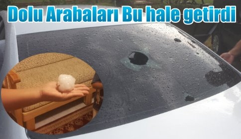 Dolu Araçların Camlarını Kırdı