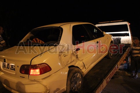 Alkollü Sürücü Aracını Tır’ın önüne sürdü 