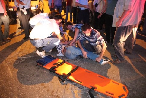 Ada Caddesinde Motosiklet Kazası