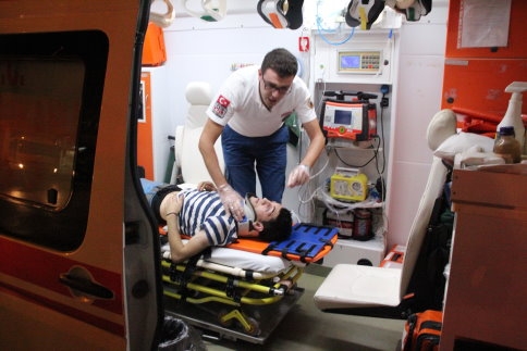 Ada Caddesinde Motosiklet Kazası