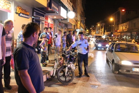 Ada Caddesinde Motosiklet Kazası