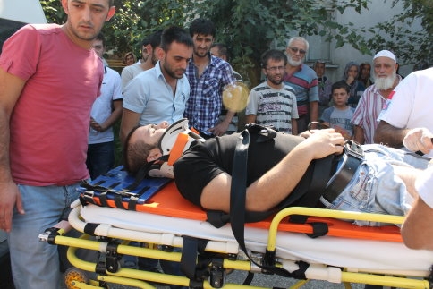 Yine Motosiklet Kazası 1 Kişi Yaralandı