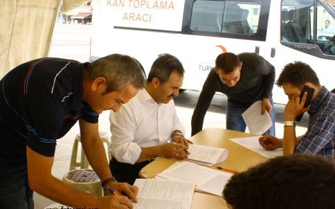 Kan bağışına büyük ilgi