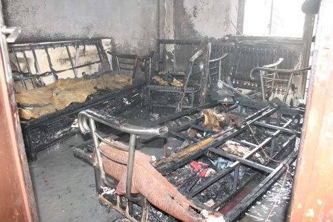 Çıkan Yangında Maddi Hasar Meydana Geldi