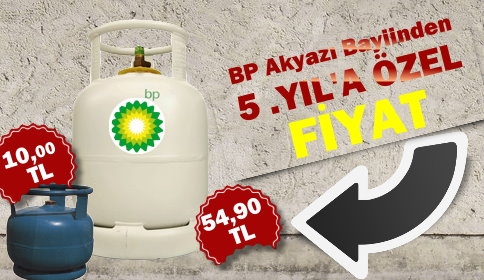 5 Ödüllü BP Gaz'dan Sakarya'ya Özel Fiyat!