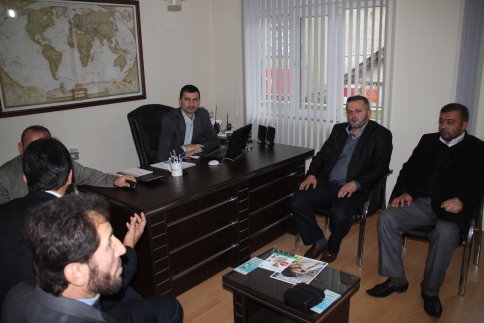 Din görevlileri başkanı ve yöneticileri ziyarette bulundu