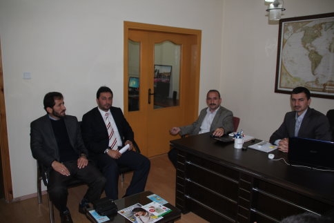 Din görevlileri başkanı ve yöneticileri ziyarette bulundu