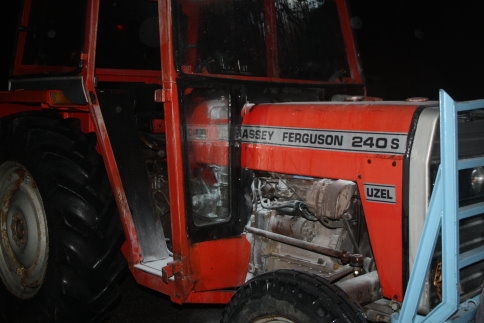 Traktör Alev Aldı.