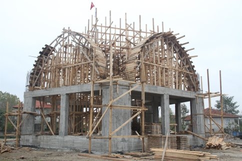 Akşemseddin Camii Hızla Yükseliyor