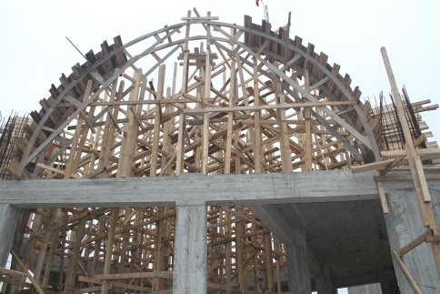 Akşemseddin Camii Hızla Yükseliyor