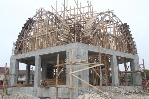 Akşemseddin Camii Hızla Yükseliyor