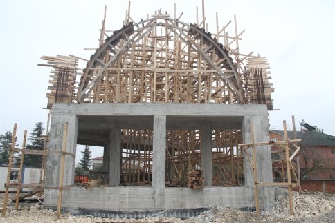 Akşemseddin Camii Hızla Yükseliyor