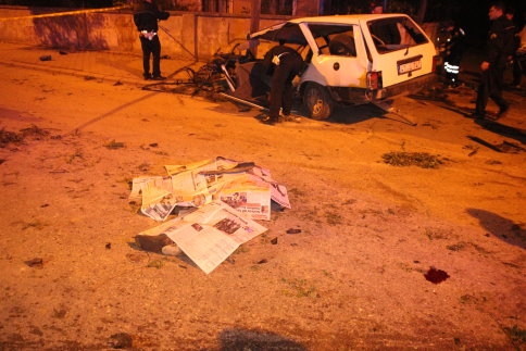 Akyazı'da FECİ KAZA