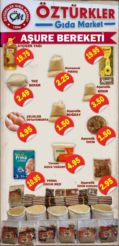 Öztürkler Gıda Market ‘de Aşure Bereketi