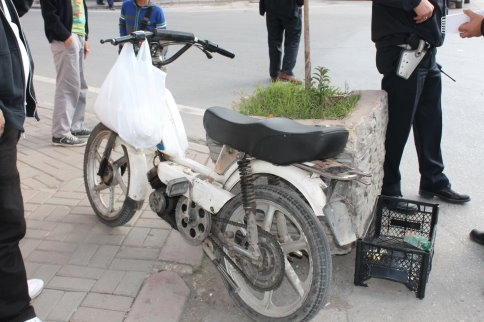 Motosikletten Düştü