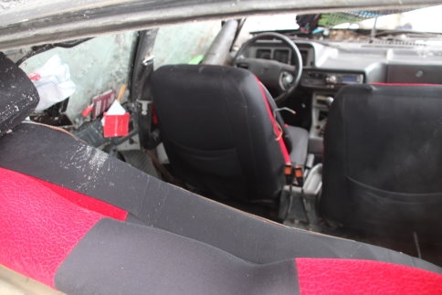 Kontrolden Çıkan Otomobil 20 Metre Uçtu