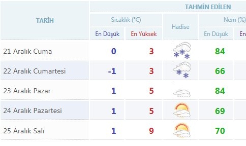 Kar Yağışı Başladı