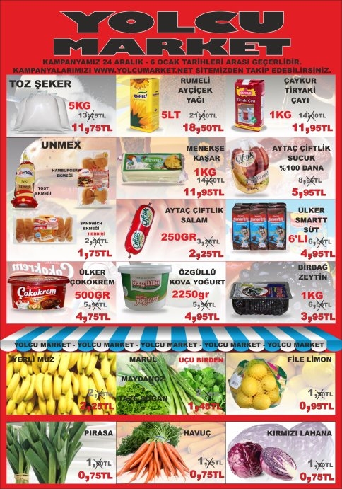 Yolcu Market'de Şok Fiyatlar!