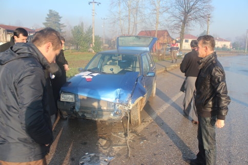 Karaçalılık'ta Zincirleme Kaza