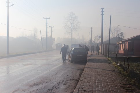 Karaçalılık'ta Zincirleme Kaza