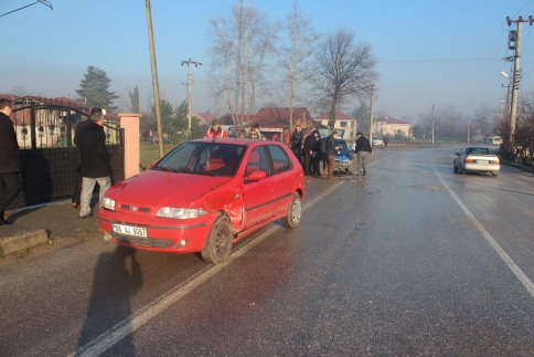 Karaçalılık'ta Zincirleme Kaza