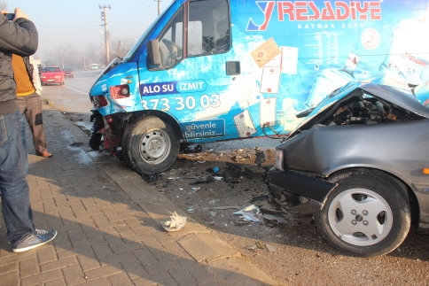 Karaçalılık'ta Zincirleme Kaza