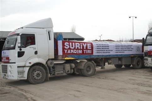 Suriye Yardım Konvoyunda Akyazı’da Var