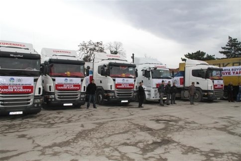 Suriye Yardım Konvoyunda Akyazı’da Var