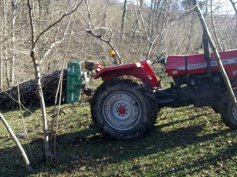 Fındık Odunu Taşırken Devrildi