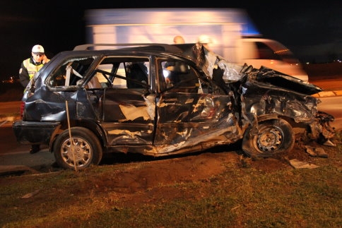 Akyazı Küçücek Kavşağı Yine Bir Trafik Kazasına Sahne Oldu