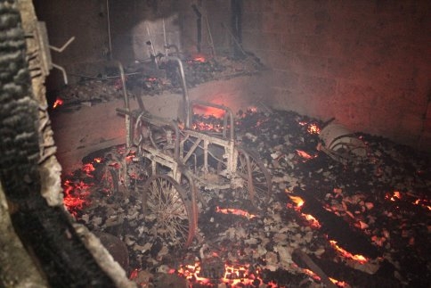 Akyazı Yağcılar köyünde büyük yangın. 