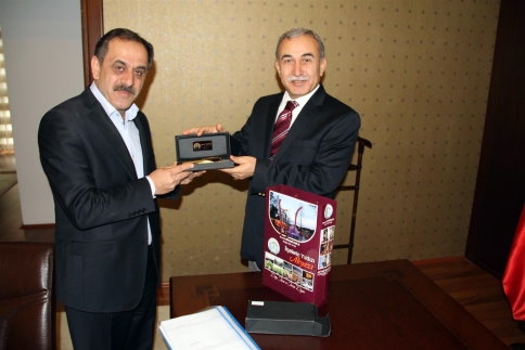 Başkan Yaşar Yazıcı Vali Mustafa Büyük’ü Makamında Ziyaret Etti