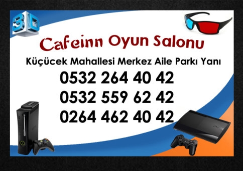 Cafeinn playstation oyun salonu açıldı. 