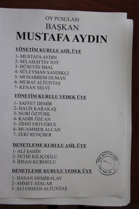 Akyazı Muhtarlar Derneğinde Seçim Başladı