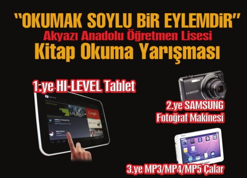 Anadolu Öğretmen Lisesinden Kitap Okuma Yarışması