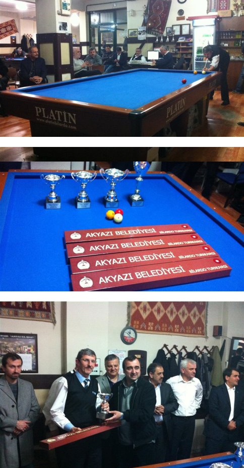 Akyazı Belediyesi Bilardo Şampiyonası Sona Erdi