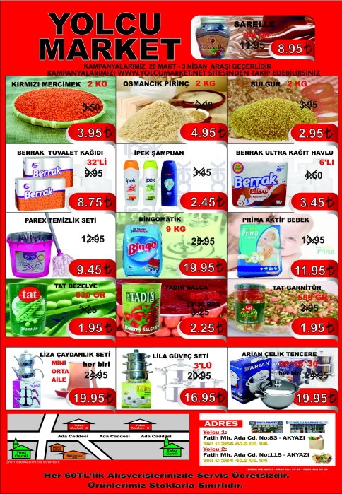 Yolcu Market'te İndirim 