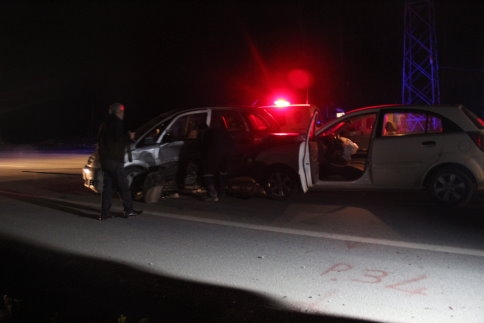 Batakköy kavşağı civarında trafik kazası 